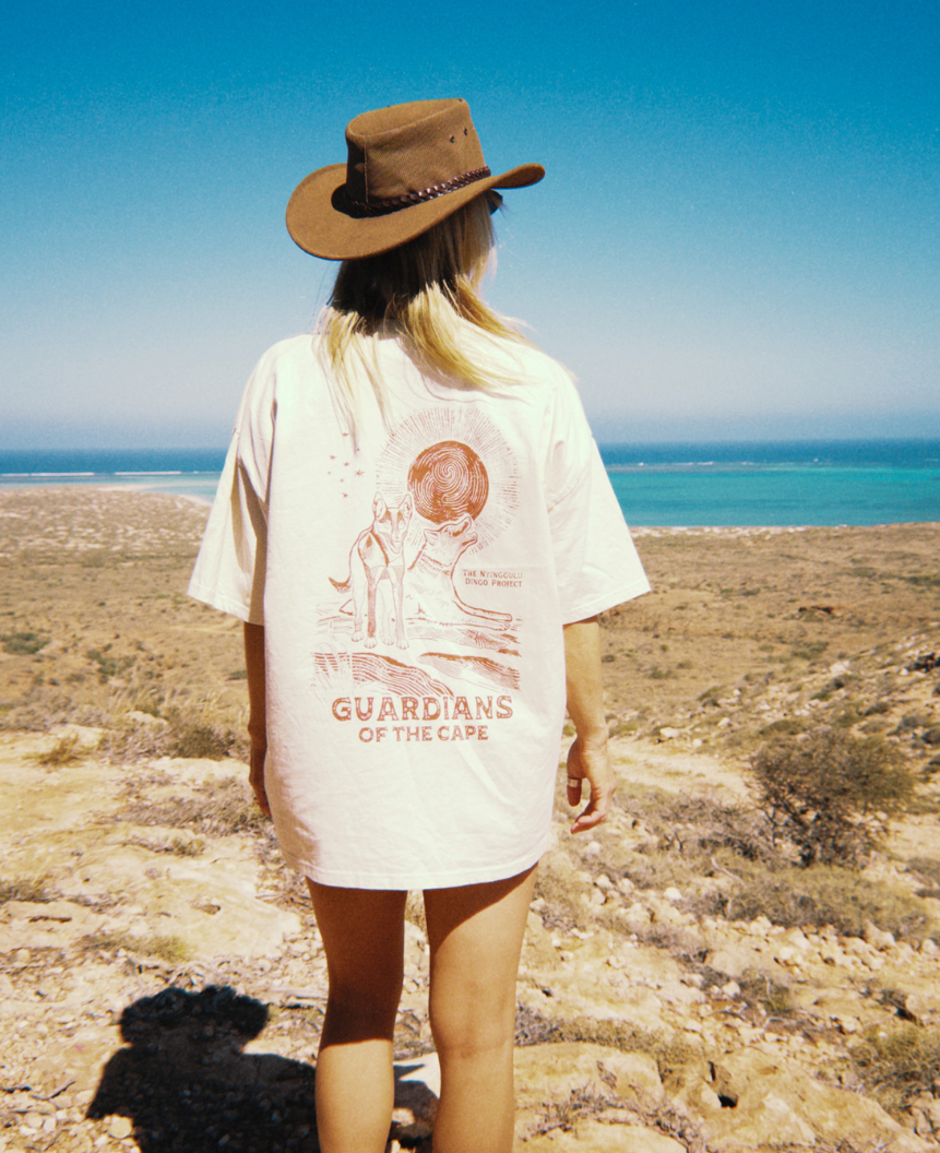STAY TRUE - Guardians of the Cape Tee | Nyinggulu Dingo Project | ECRU