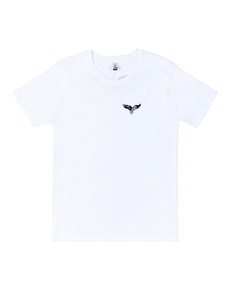 Balu Blue Organic Logo Tee - Natural