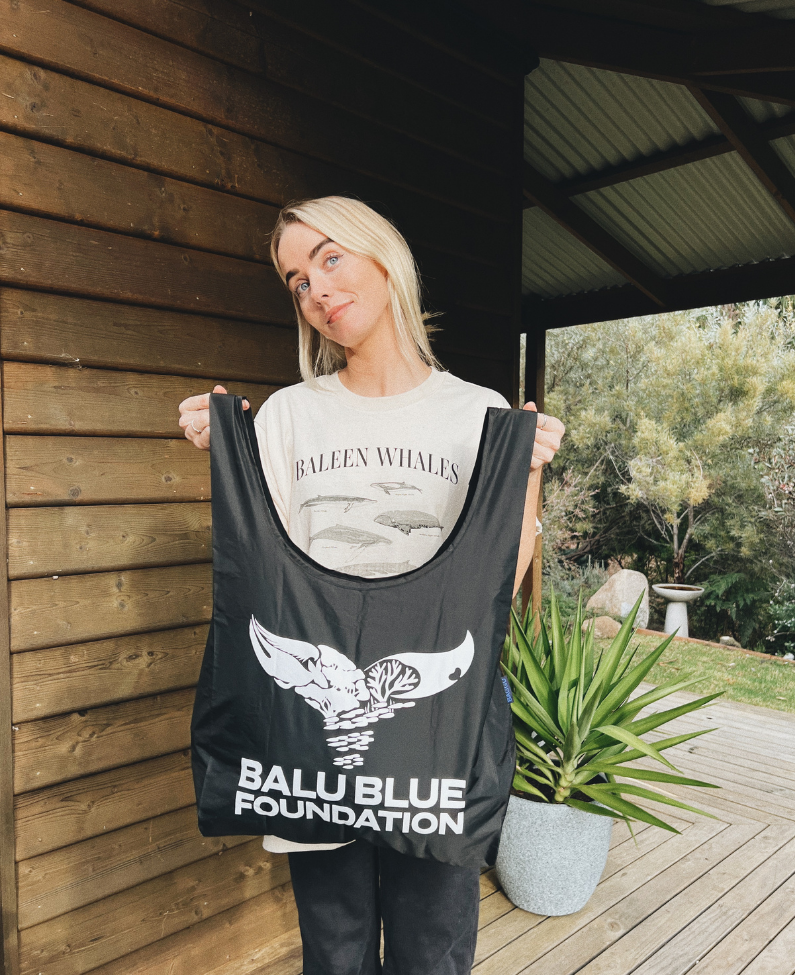 Balu Blue Tote + Debris Pouch - 100% Recycled Nylon