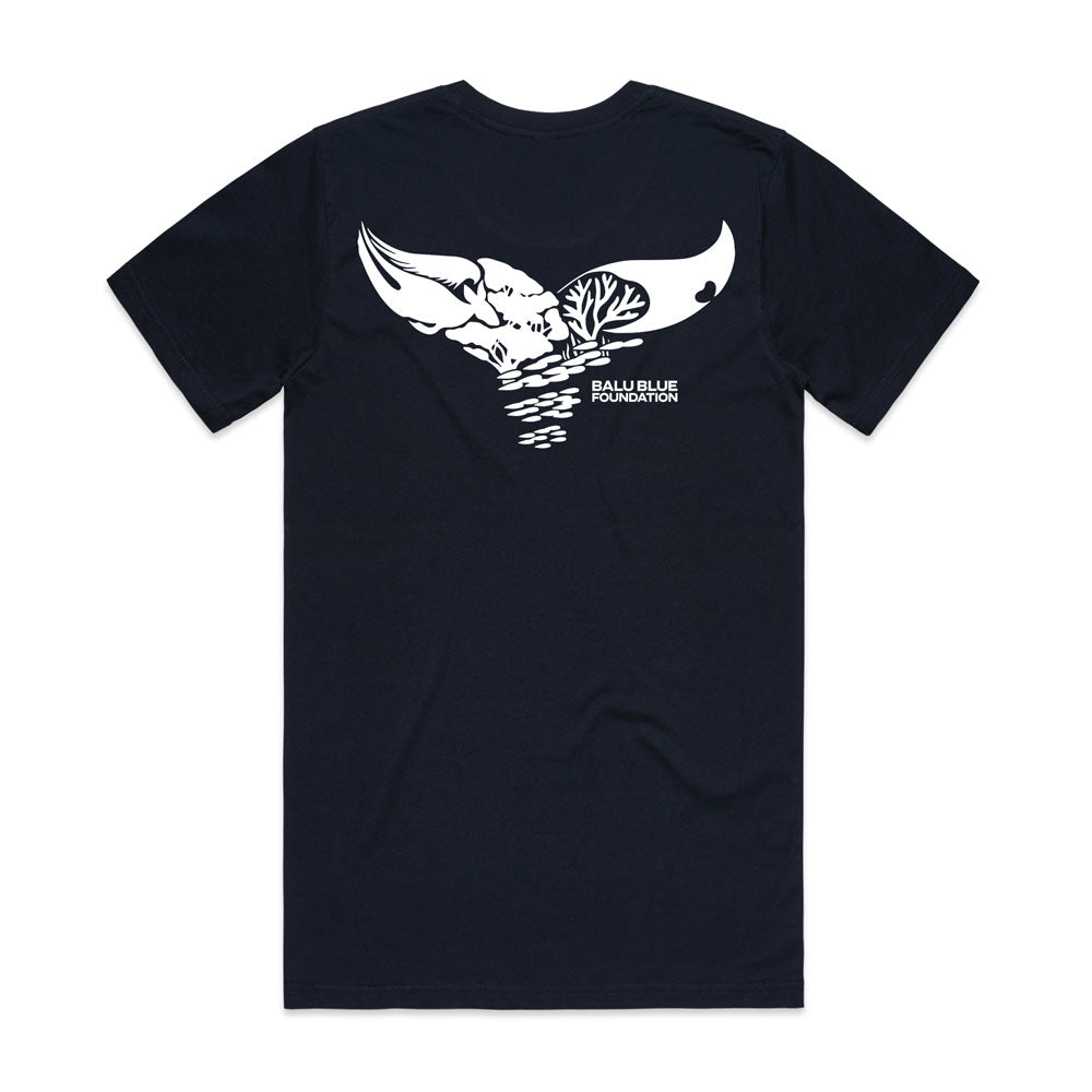 Balu Blue Organic Logo Tee - Navy