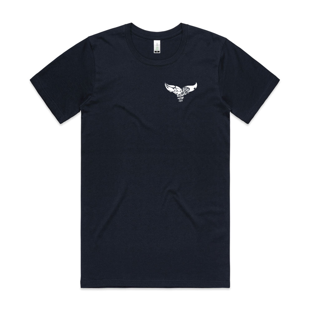 Balu Blue Organic Logo Tee - Navy