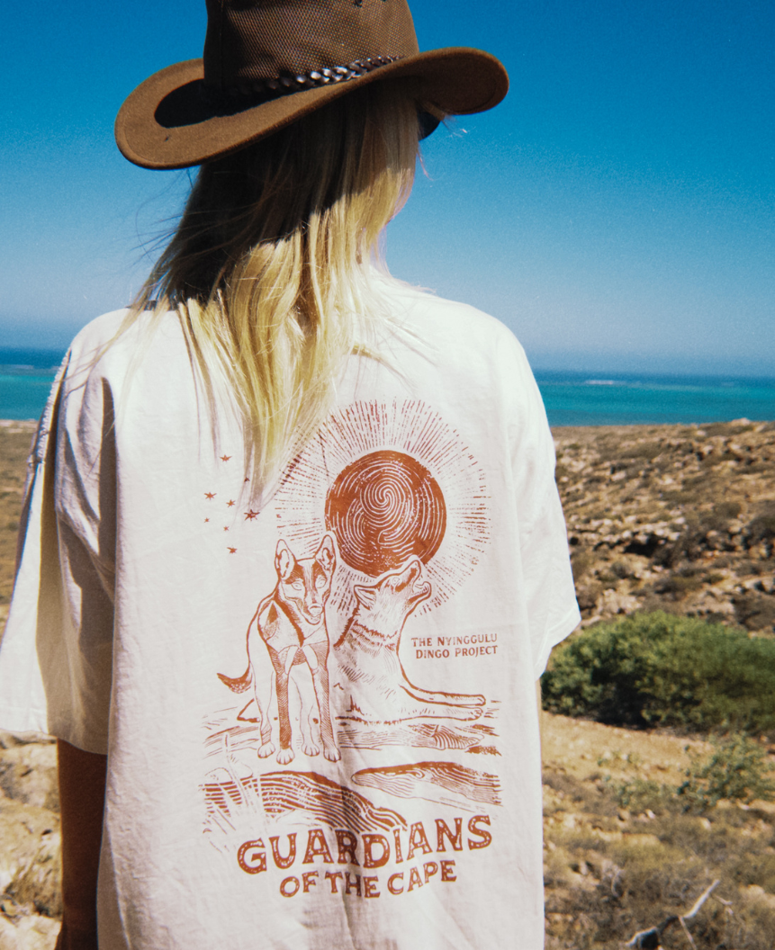 STAY TRUE - Guardians of the Cape Tee | Nyinggulu Dingo Project | ECRU